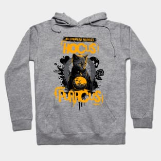 Halloween Cat Hocus Purrcus Art Hoodie